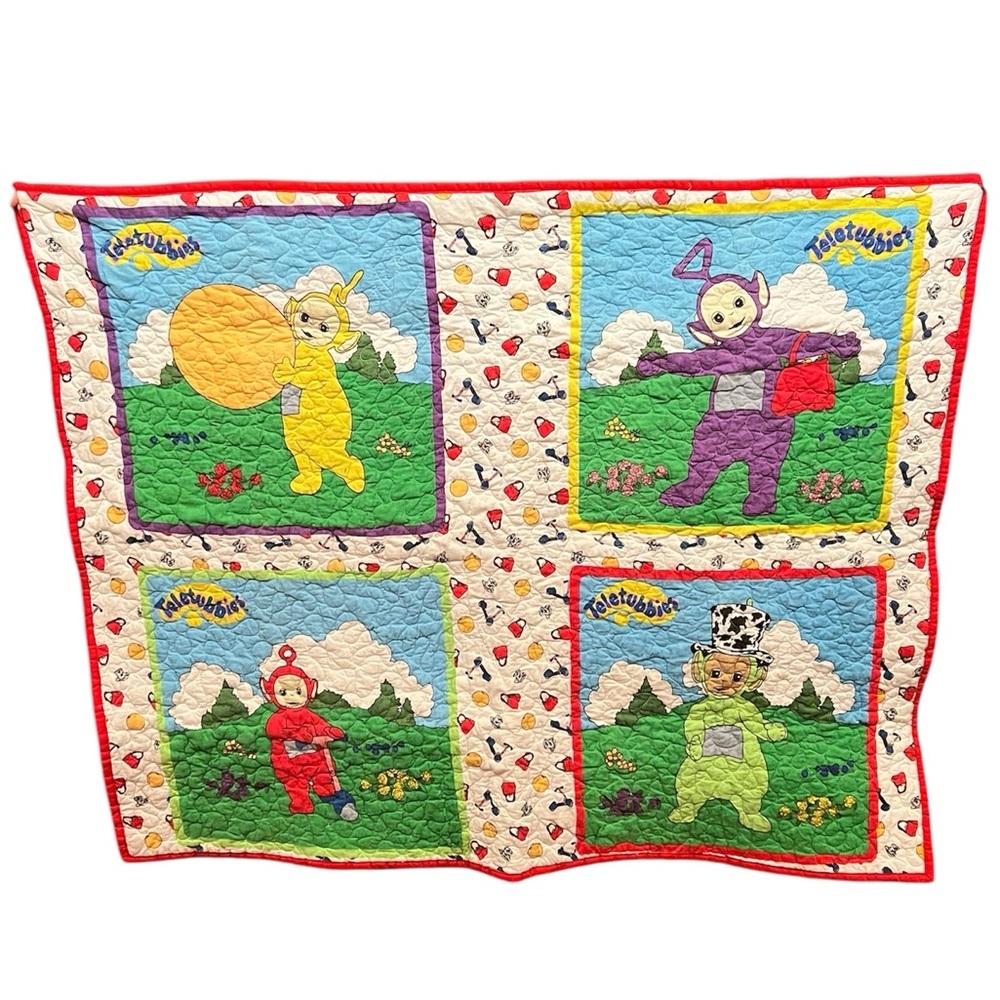 Vintage Teletubbies Quilt 32x39